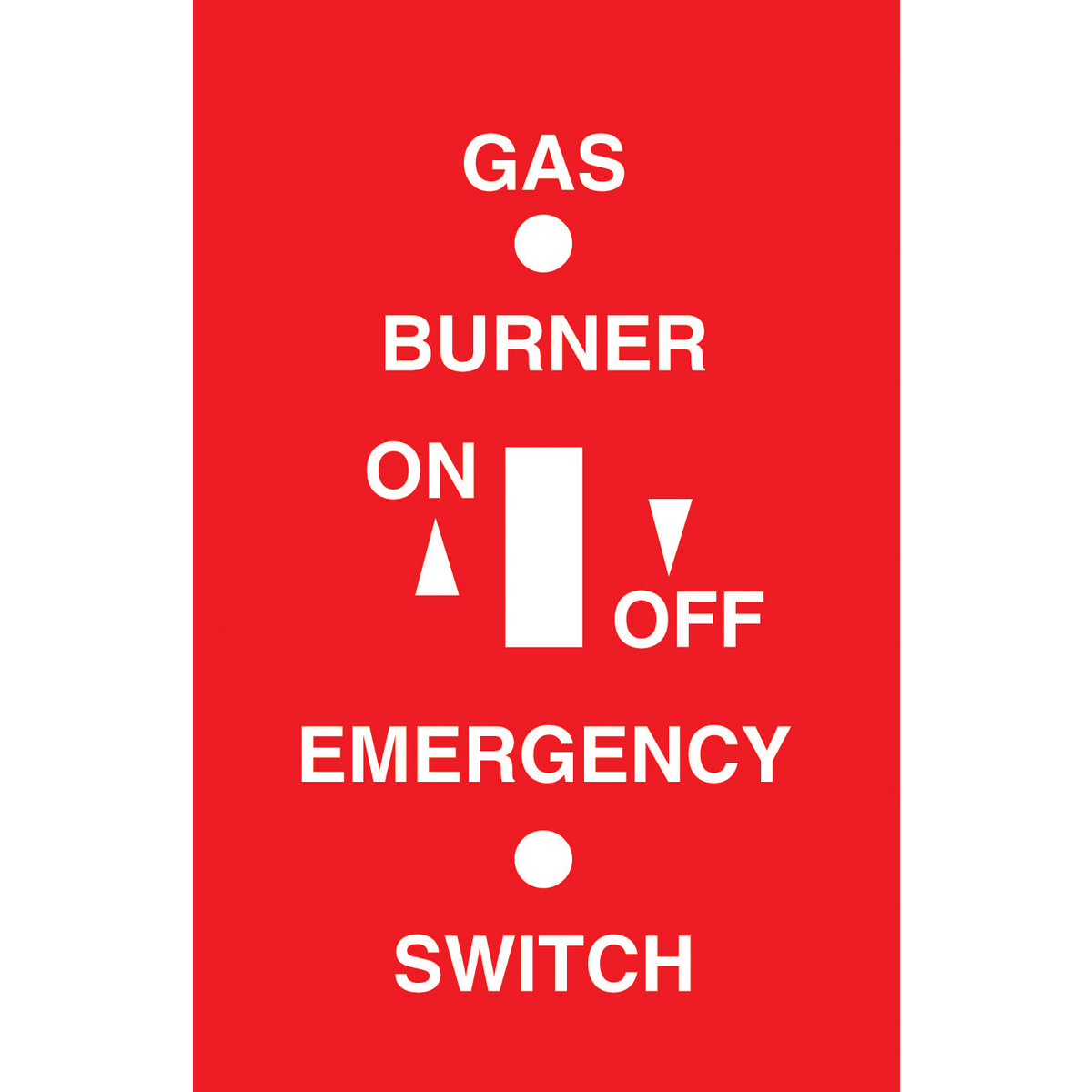 Product image for WALLPLATE, 1-G, TOG, EMERGENCY,OIL
