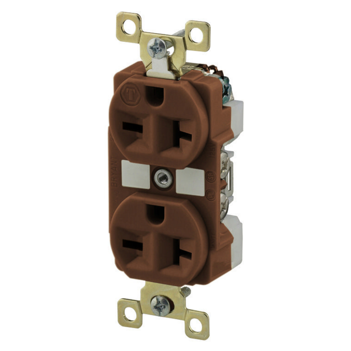 Product image for DUP RCPT, IND GRD, 20A 250V, 6-20R, BR