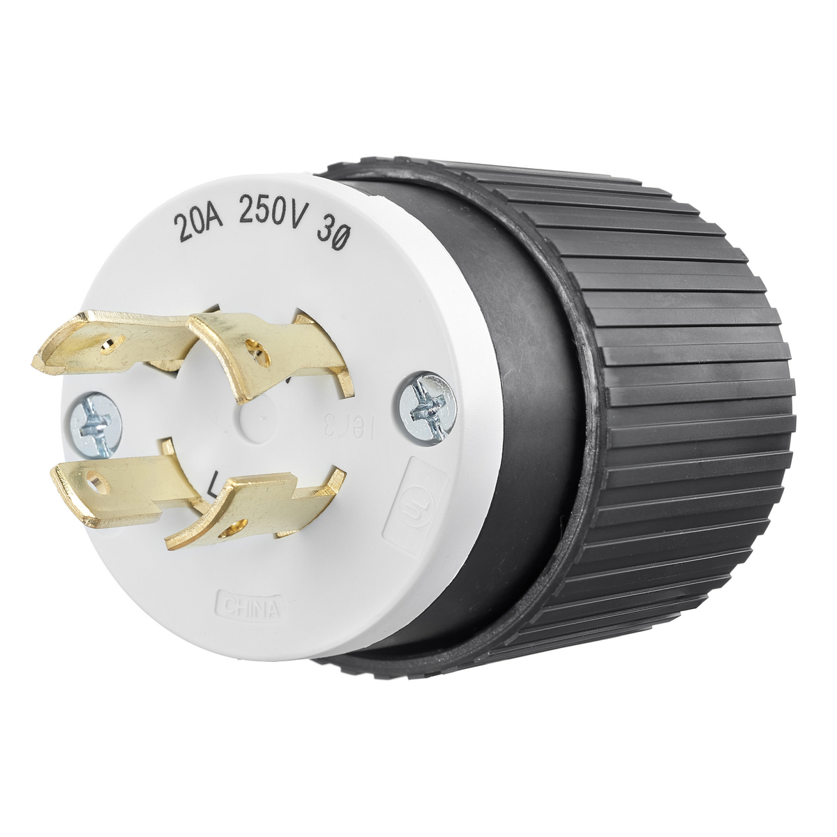 Product image for LKG PLUG, 20A 3PH 250V, L15-20P,B/W