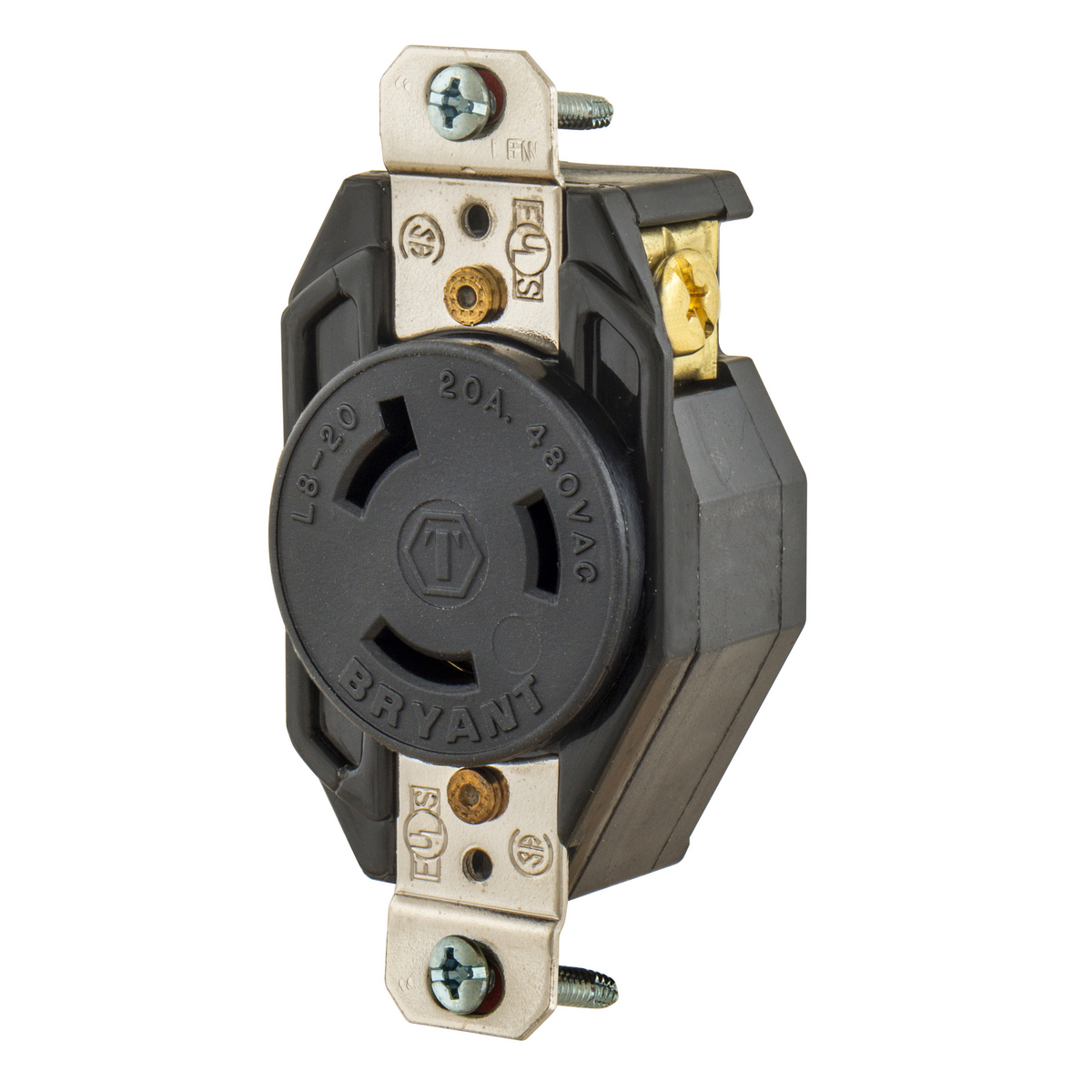 Product image for LKG RCPT, 20A 125V, L5-20R, BK