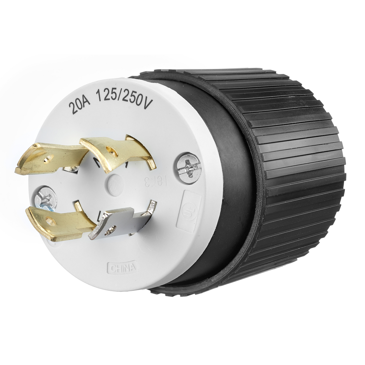 Product image for LKG PLUG, 20A 125/250V, L14-20P,B/W