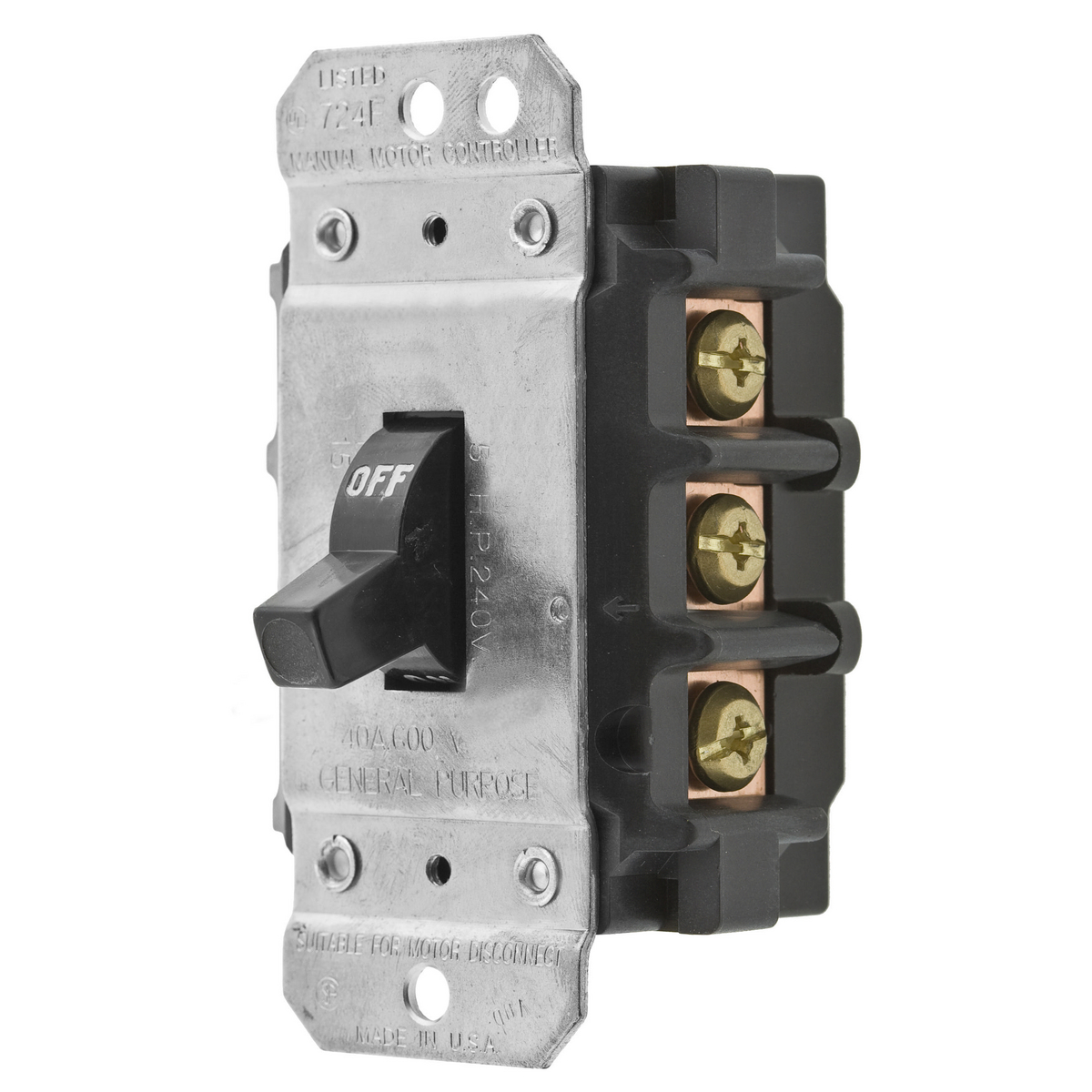 Product image for 30A 600V 3P DISC SW SHORT TOGGLE
