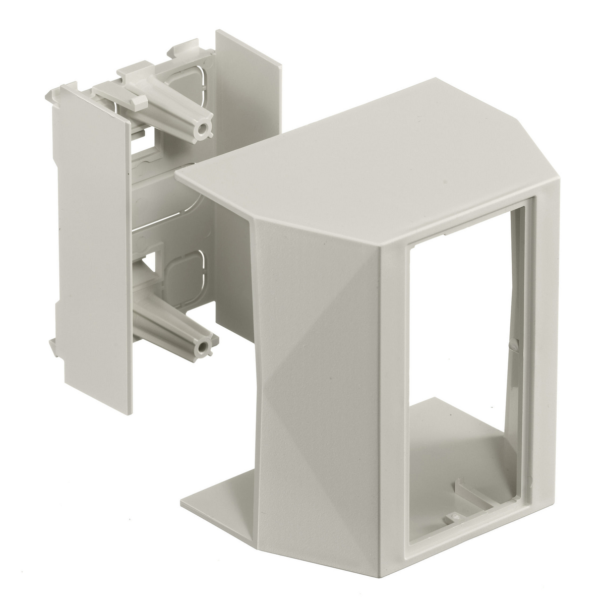 Product image for Box full capacity PVC 1gang white BASETRAK