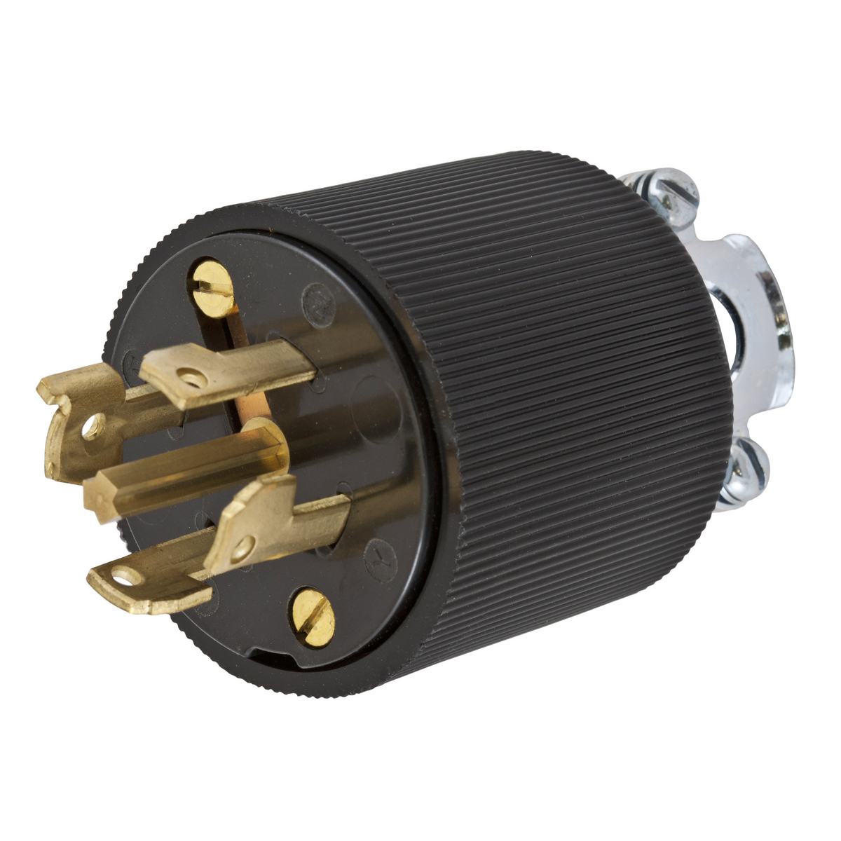 Product image for Plug twist-lock 4-pole 5-wire 30A 600V black