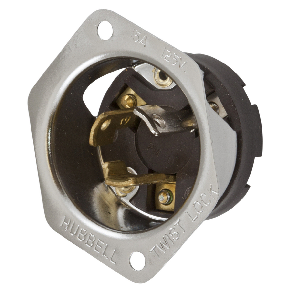 Product image for Plug L5-15P inlet twlo 2P 15A 125V sst brown