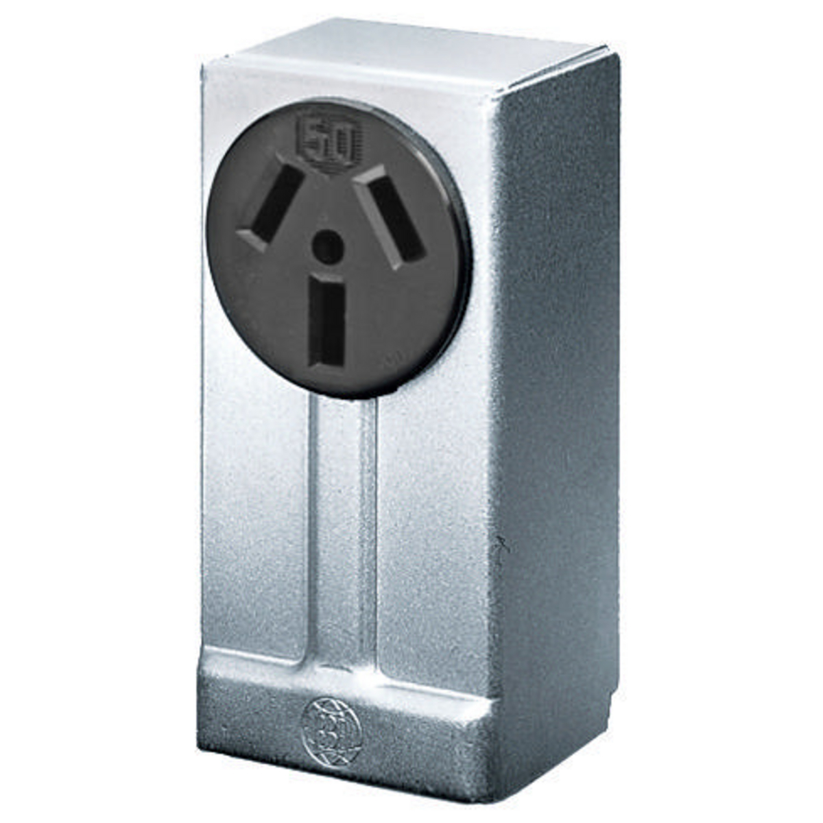 Product image for Receptacle single alm 3P3W 50A 10-50R black