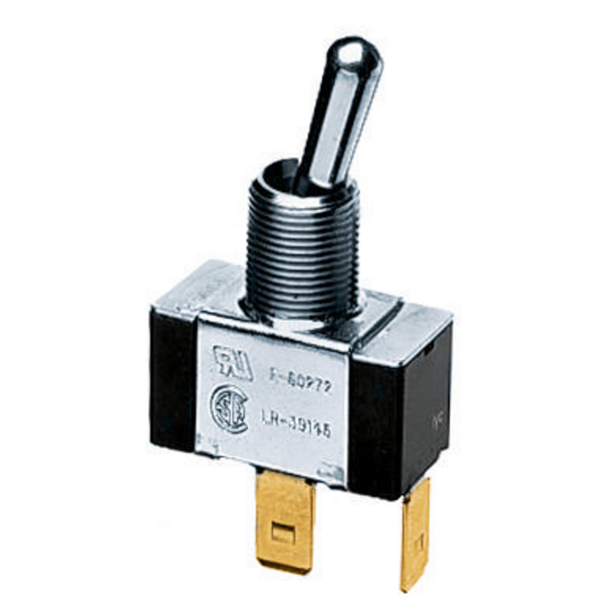 Product image for Switch SPST momentary panel mount spade 3/4HP 20A 125V