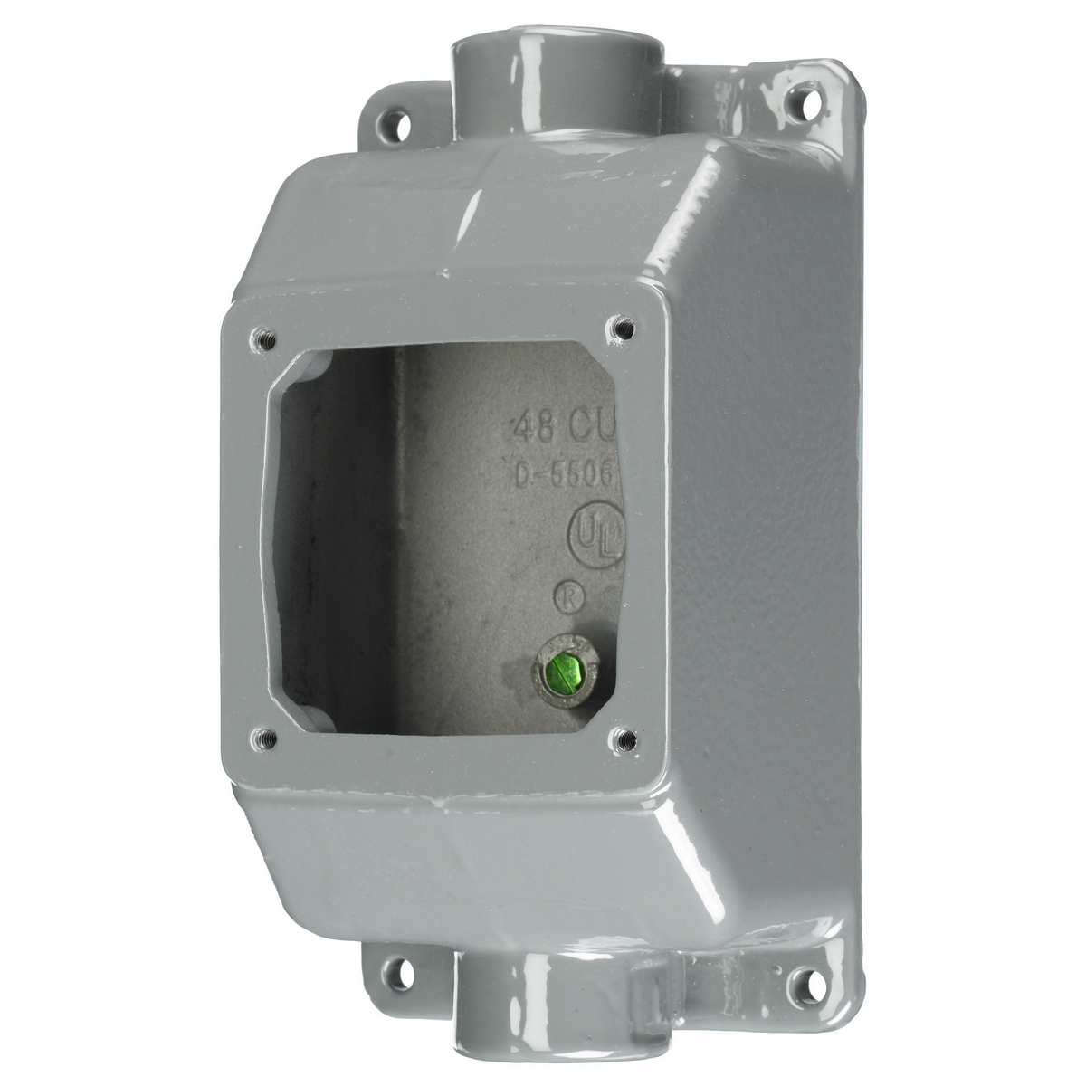 Product image for Back box feed through 15.. alu 16-32A 1in NPT