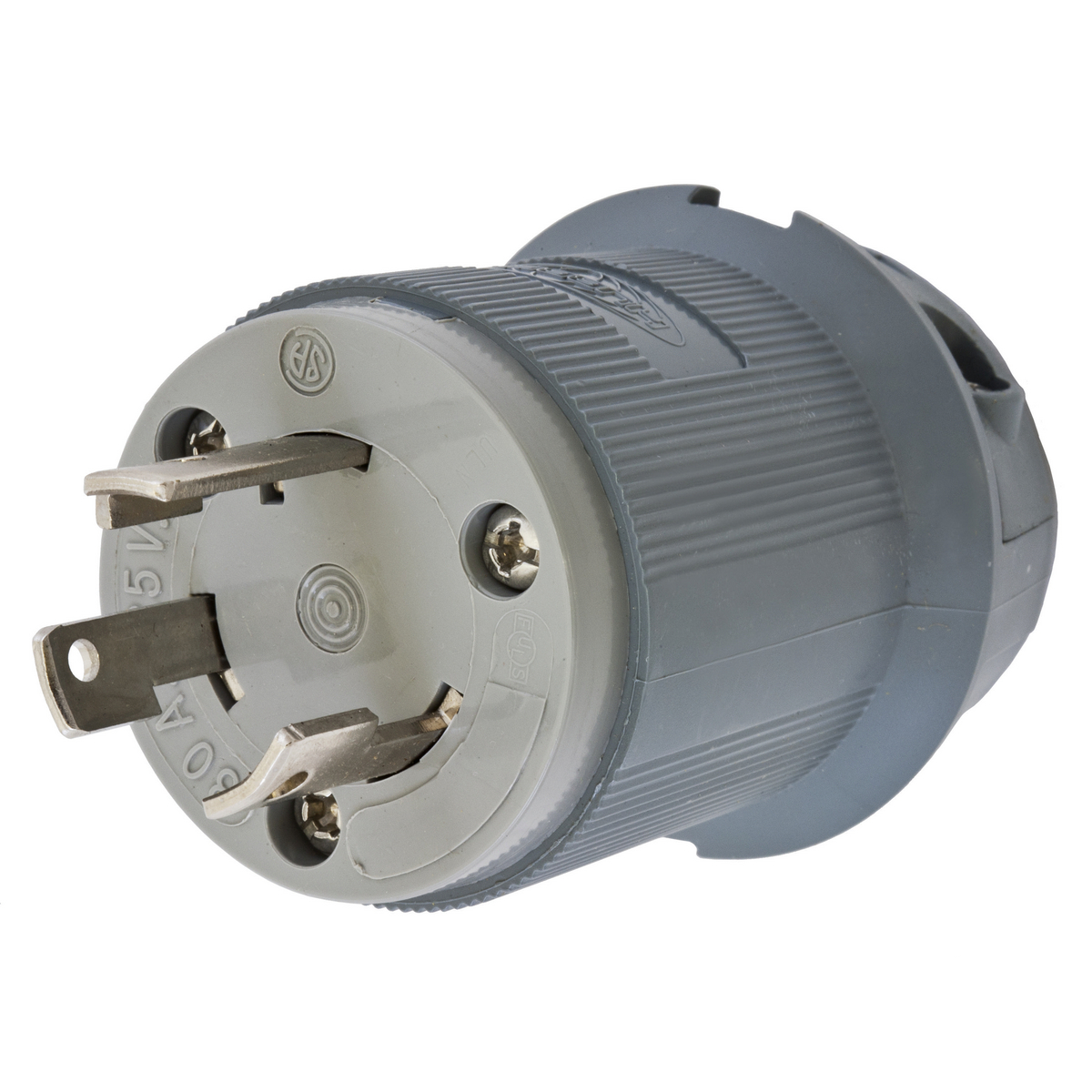Product image for Plug 125V 30A heat stabilized gray nylon