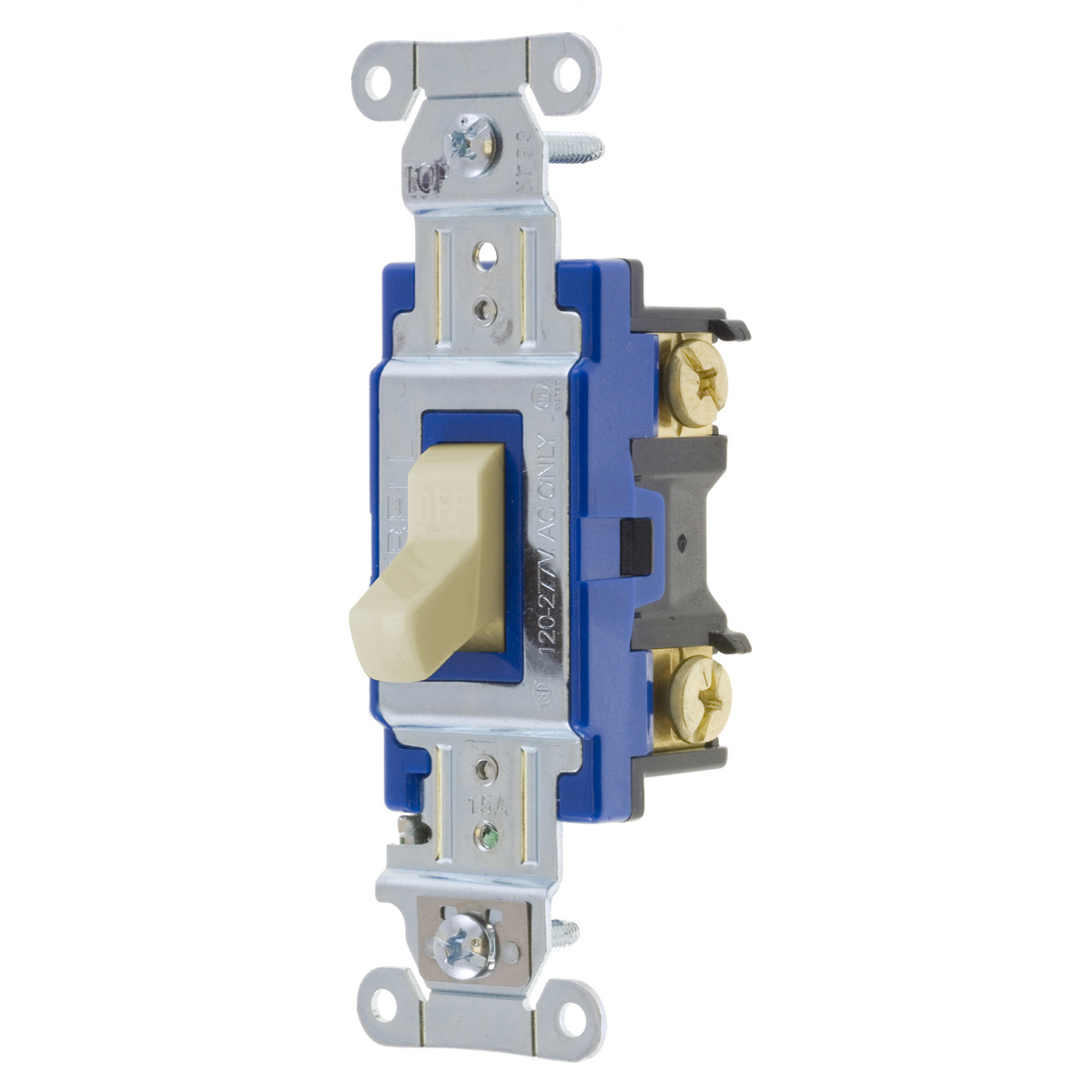 Product image for Switch toggle 3-way specification-grade 15A 277V ivory