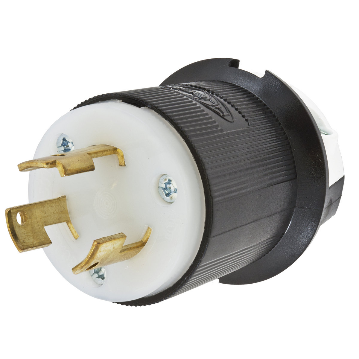 Product image for Plug twist-lock 2-pole 3-wire 30A 250V black/white