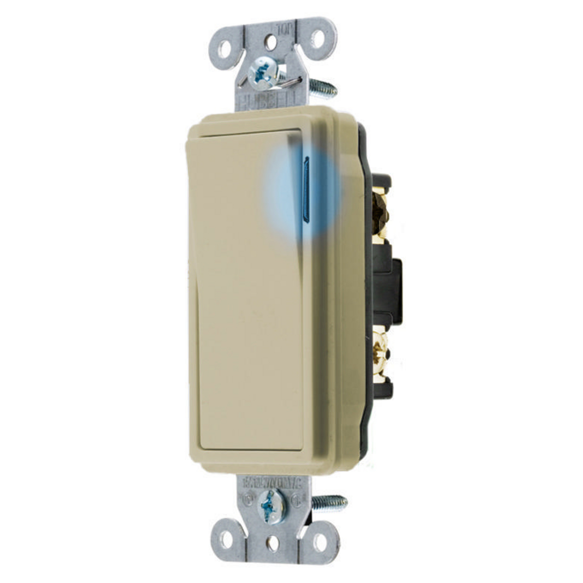 Product image for Switch rocker 3-way LED 20A 120-277VAC ivory