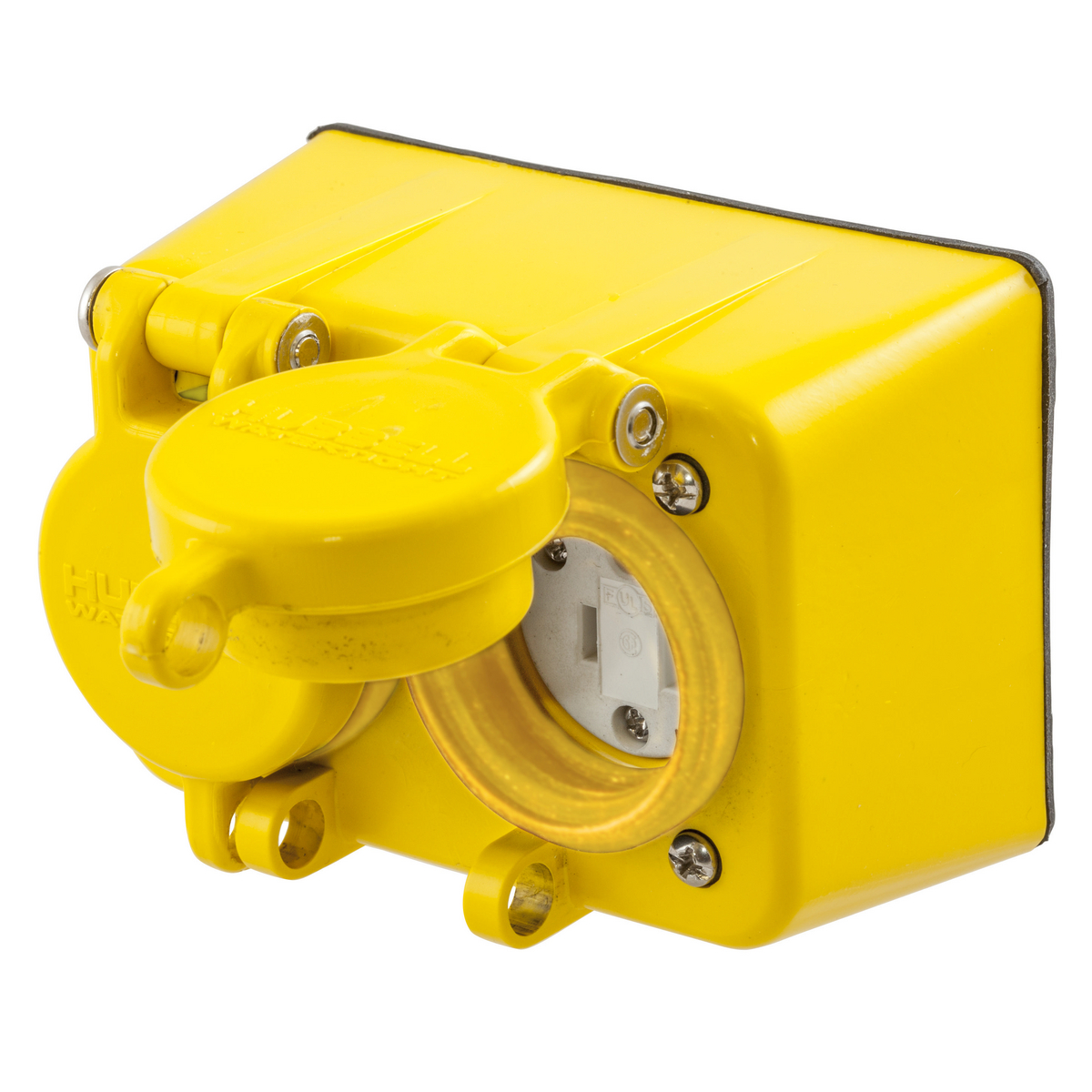 Product image for HUB HBL60W47D RECEPTACLE 15A 125V WATERTIGHT 5-15 DUPLEX