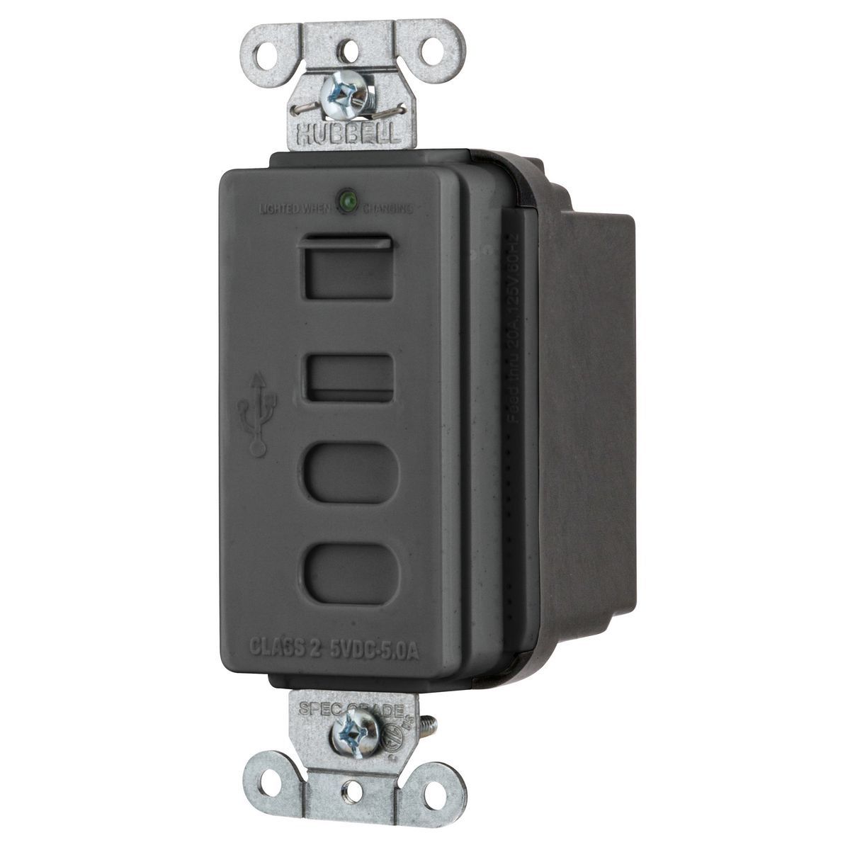 Product image for USB CHRGR 4 PORT 5AMP 5 TYPE AC, BLACK