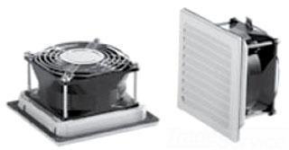 Product image for Fan filter side mount 0.1A 24VDC 4.13x2.17x4.13"