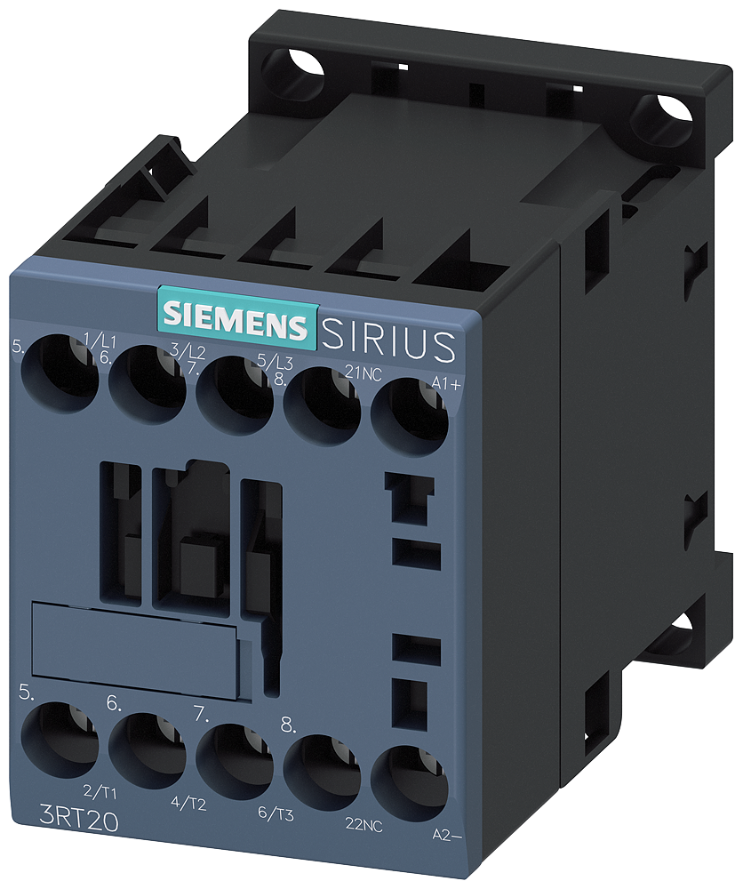 Product image for Contactor, AC-3e, 12 A/5.5 kW/400 V, 3-pole, 24 V DC, 1 NC, screw terminal