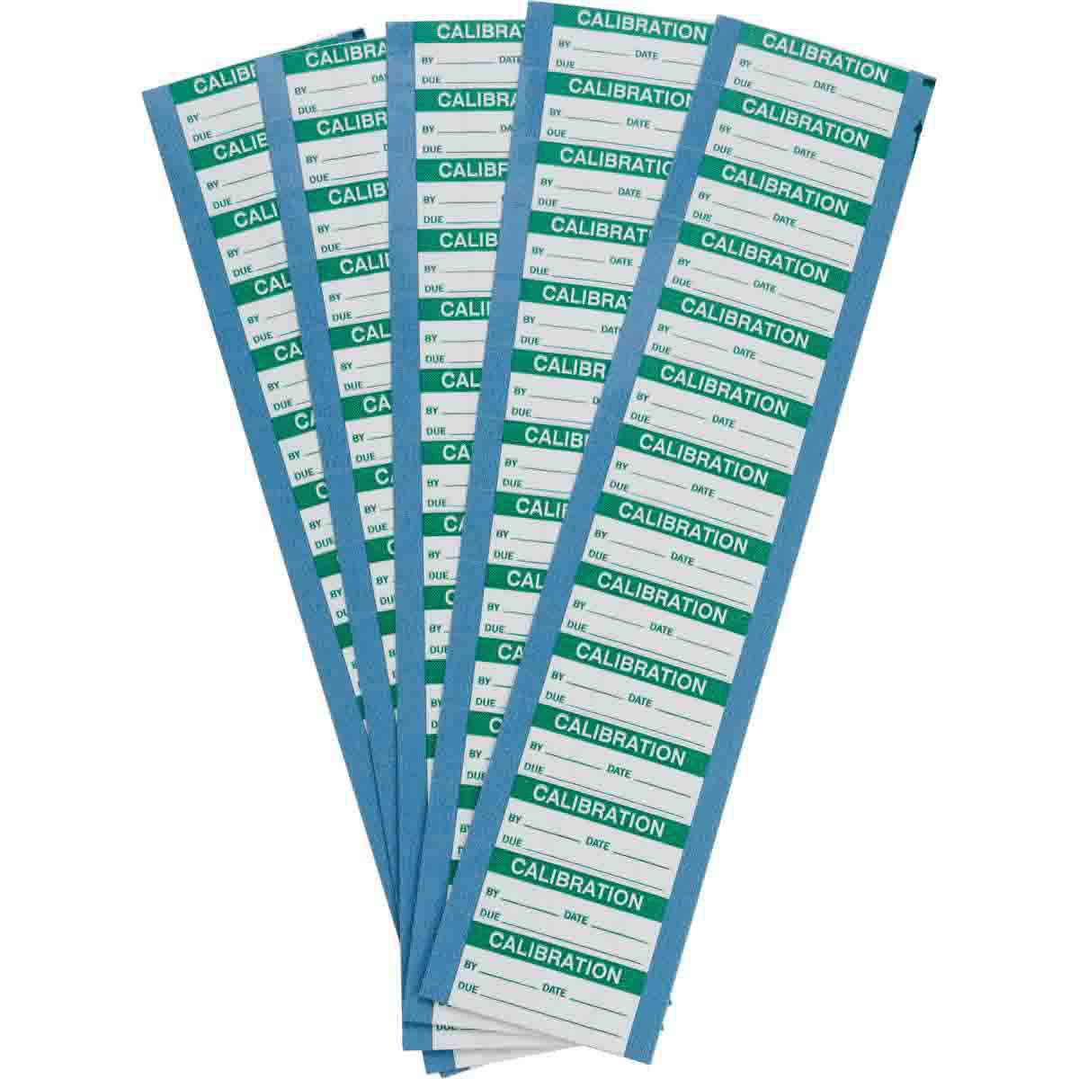 Product image for Label legend-CALIBRATION green on white 1.5x0.625"
