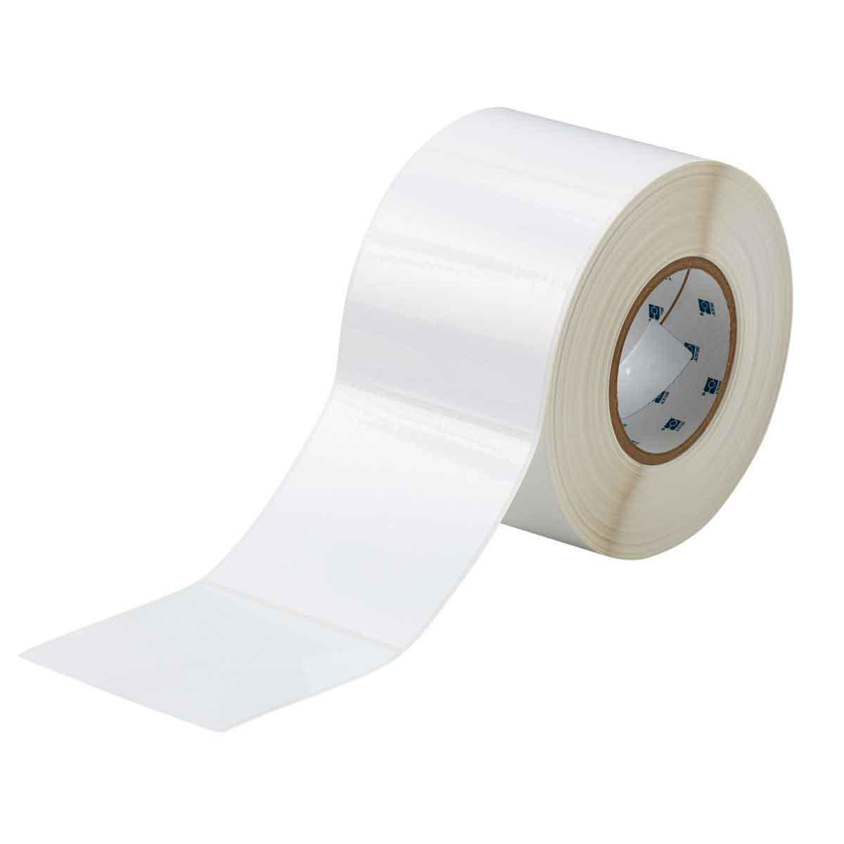 Product image for Workhorse Glossy Polyester Labels, 4" H x 4" W, Roll of 1000 Labels, White