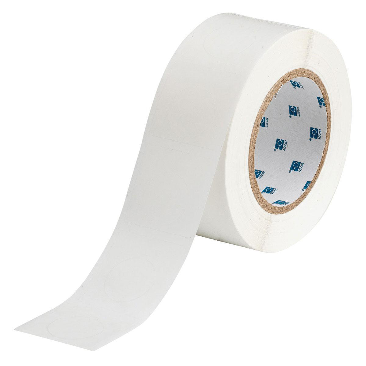 Product image for WorkHorse Series Clear Polyester Overlaminate Labels, 1.8" H x 1.8" W, Roll of 1000 Labels