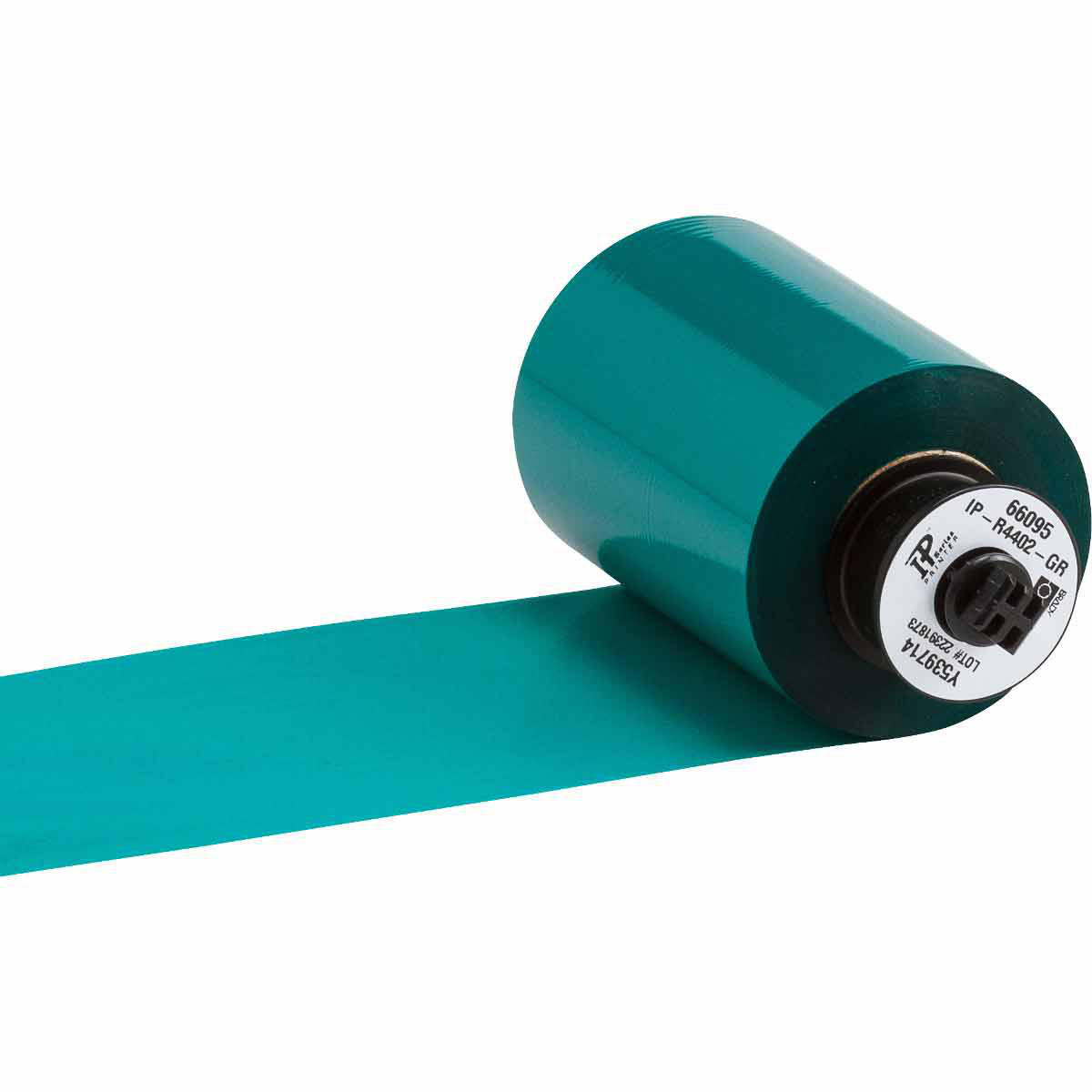 Product image for Brady IP Series R4400 Printer Ribbon, Roll of 984', Green, 3.27" W x 984' L
