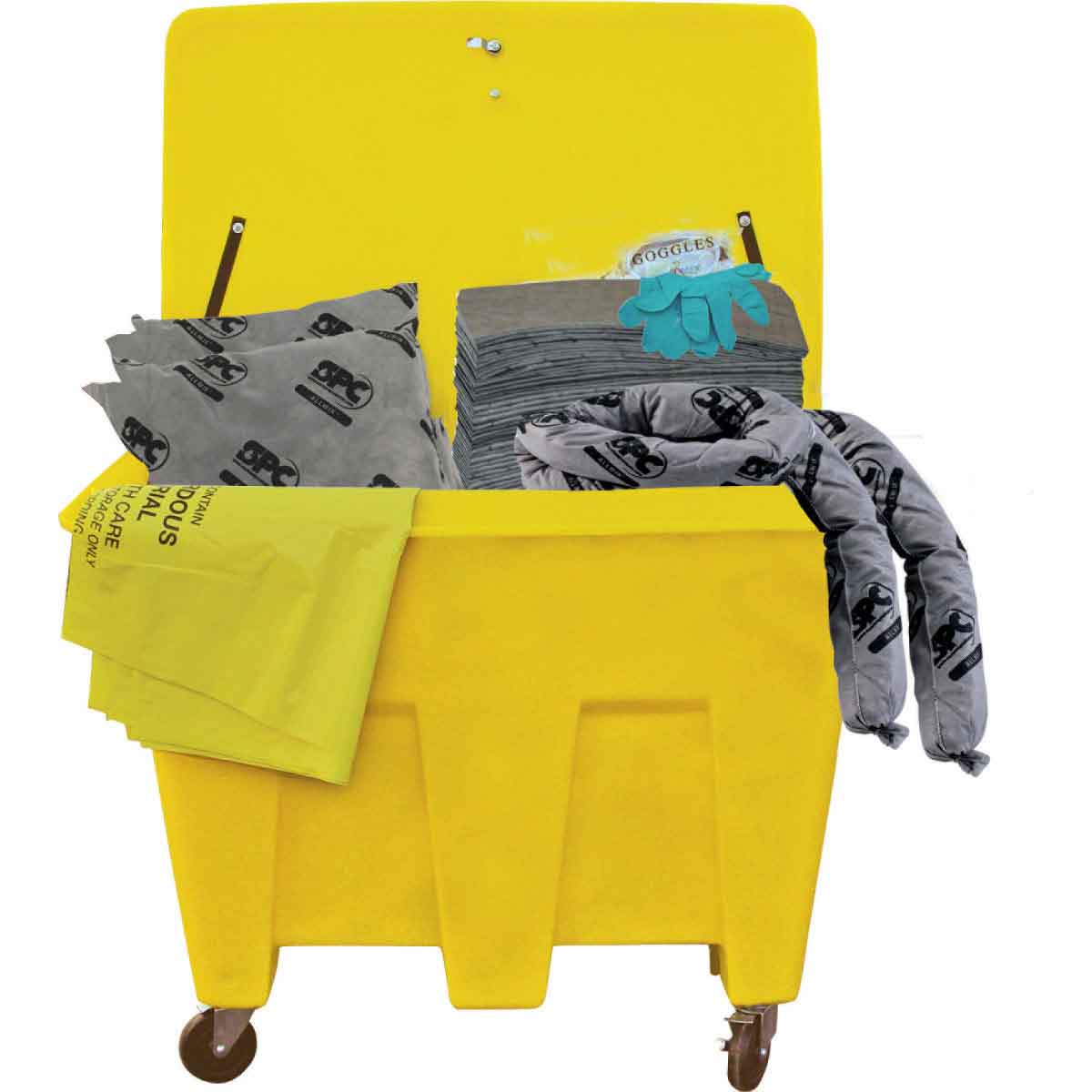 Product image for Truck mobile spill kit universal yellow LG 47x34x43"