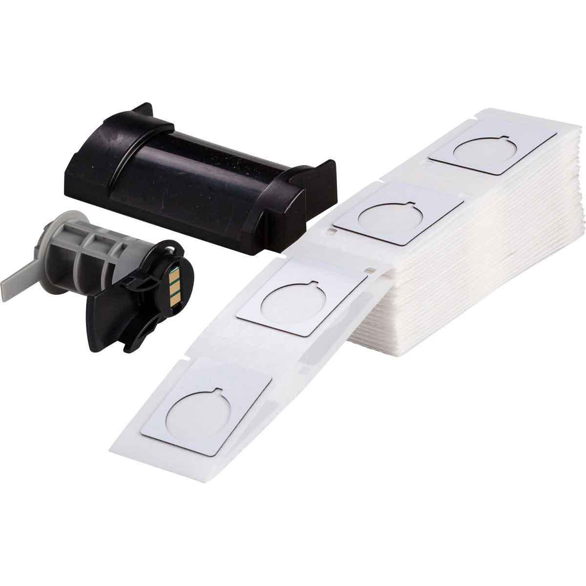 Product image for BMP61 M611 TLS 2200 Foam Backed Raised Panel Labels Box of 100 Labels, 1.5" H x 1.2" W, White