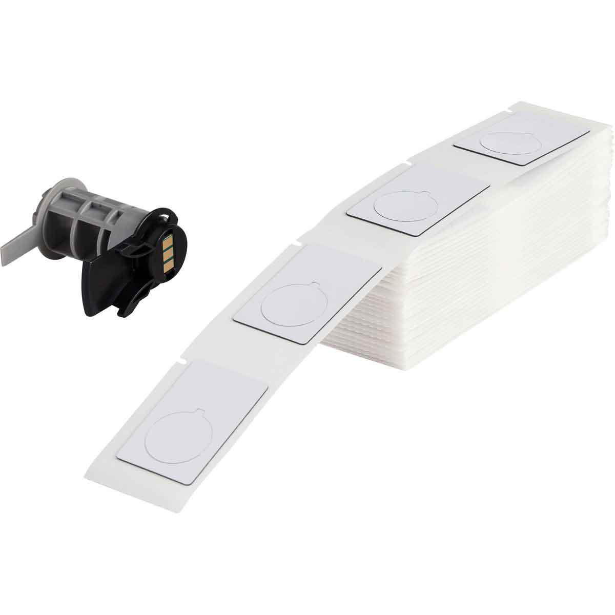 Product image for BMP61 M611 TLS 2200 Foam Backed Raised Panel Labels Box of 100 Labels, 1.9" H x 1.2" W, White