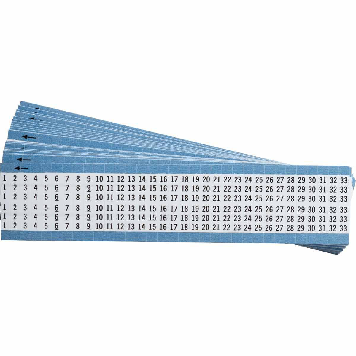 Product image for Wire Markers - Low-Profile Vinyl-Coated Polyester, Legend 1 to 33