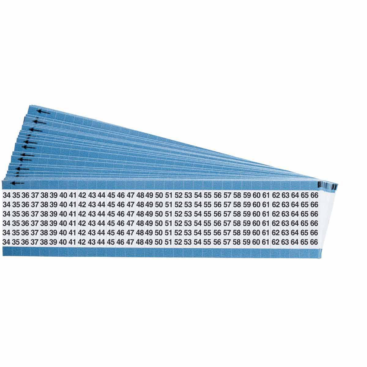 Product image for Wire Markers - Low-Profile Vinyl-Coated Polyester, Legend 34 to 66