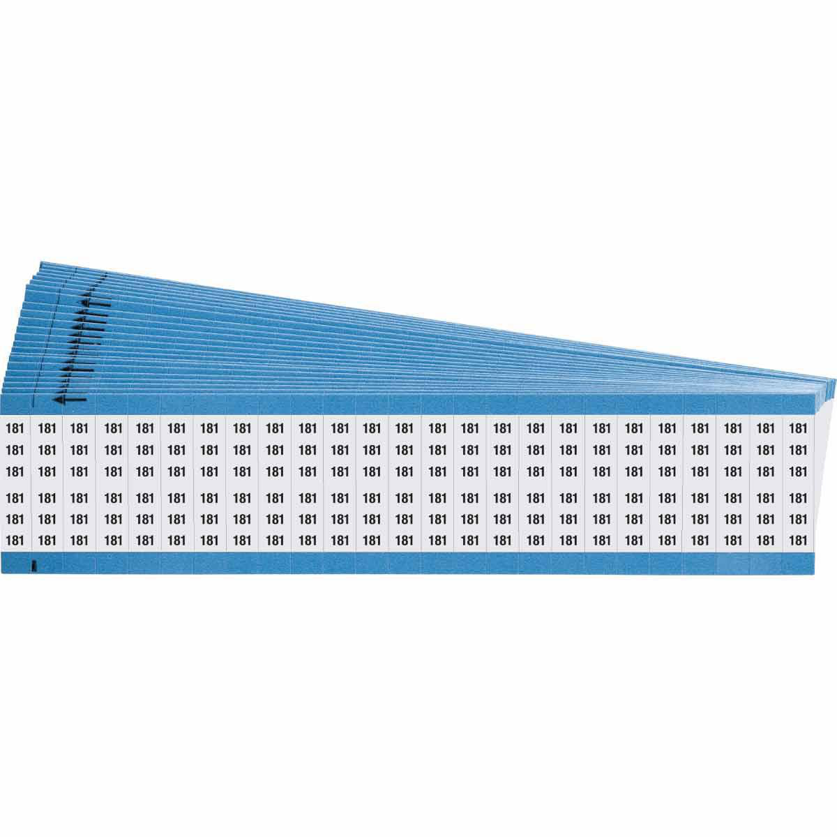 Product image for Wire Marker Card - Repositionable Vinyl Cloth, Legend 181
