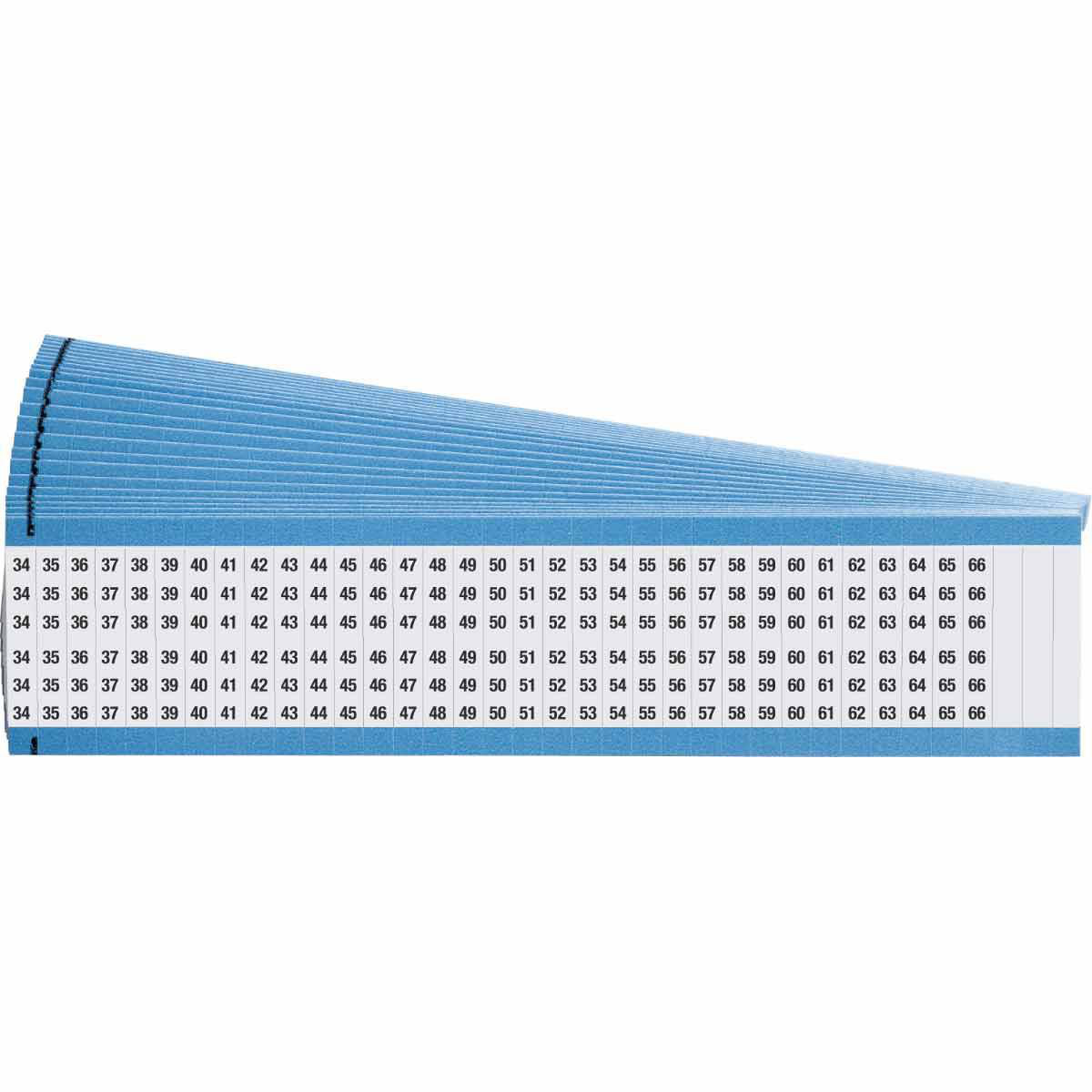 Product image for Marker wire card legend-34-66 vinyl cloth white