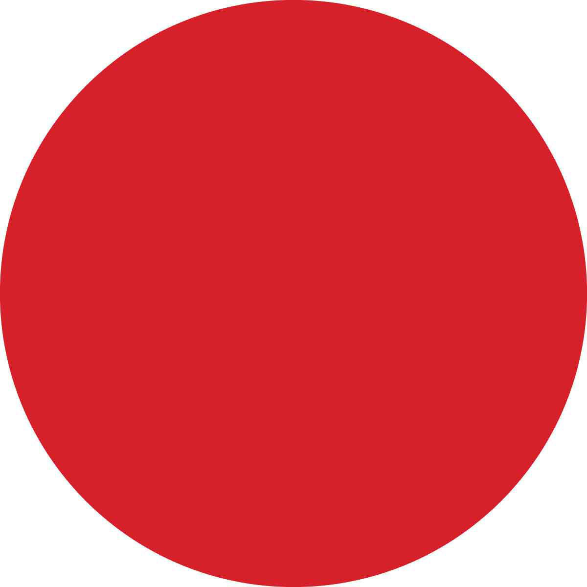 Product image for Round Paper Labels, 1.5" Dia, Roll of 500 Labels, Red