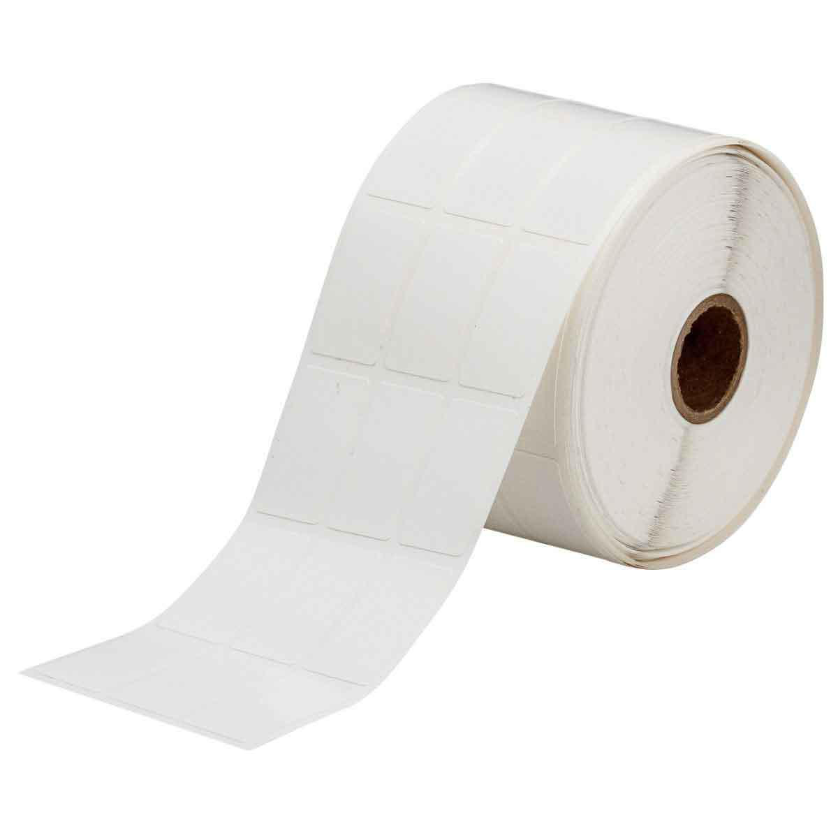 Product image for CleanLift Repositionable Vinyl Cloth labels, 1.437" H x 0.8" W, Roll of 5000 Labels, Quantity Per Row 3