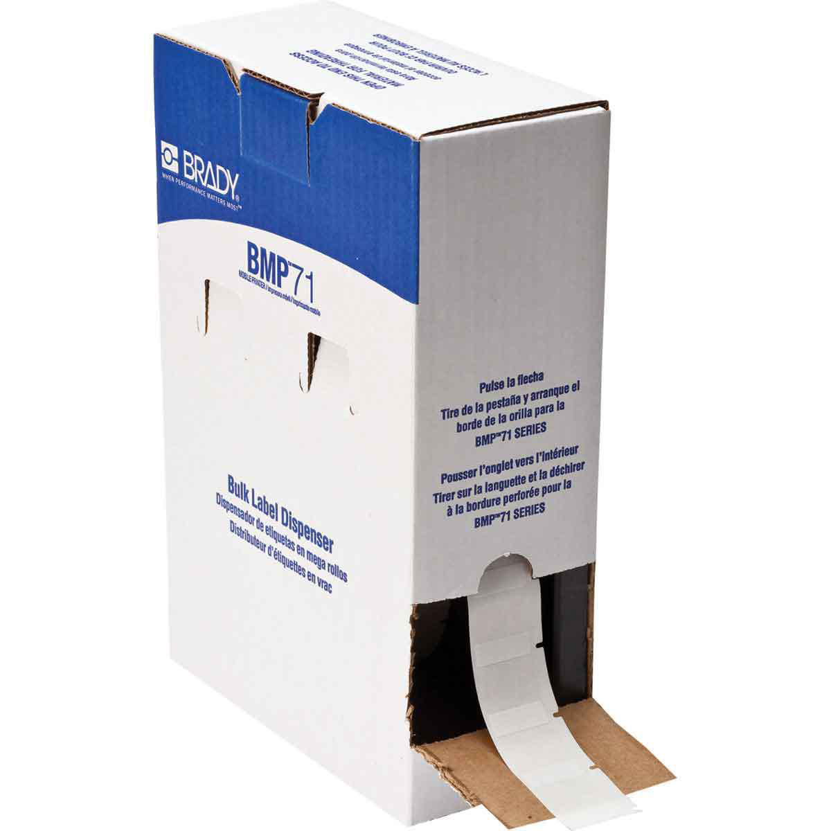 Product image for Label blank white/translucent 1x1in