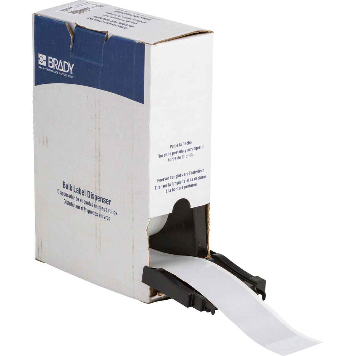 Product image for Label blank white 75ftx2in