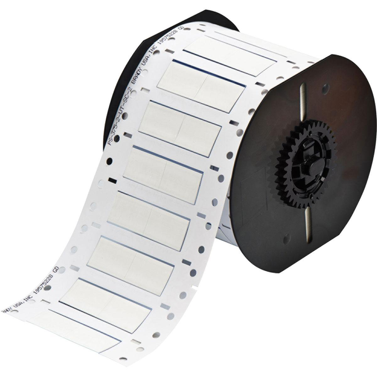 Product image for B33 Series PermaSleeve Single-sided Polyolefin Wire Marking Sleeves, 0.375" Dia x 1" W, White, Roll of 1000