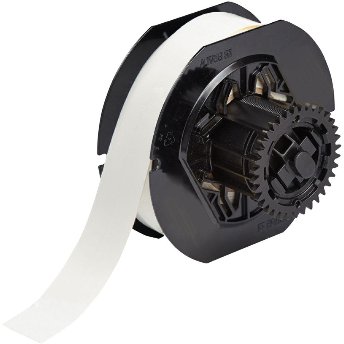 Product image for B33 Series CleanLift Repositionable Vinyl Cloth Labels, 0.375" W x 85' L, White