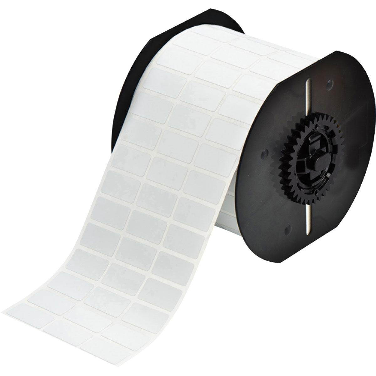 Product image for B33 Series MetaLabel Polyester Labels, 0.5" H x 1" W, Roll of 5000 Labels, Light Gray