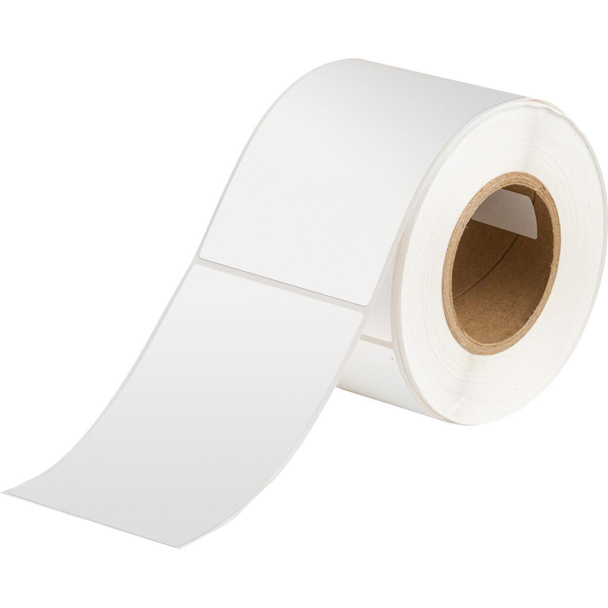 Product image for Workhorse Glossy Polyester Labels, 4" H x 6" W, Roll of 1000 Labels, White