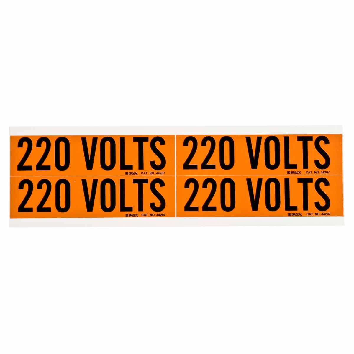 Product image for 220 VOLTS Label, Card of 4 Labels