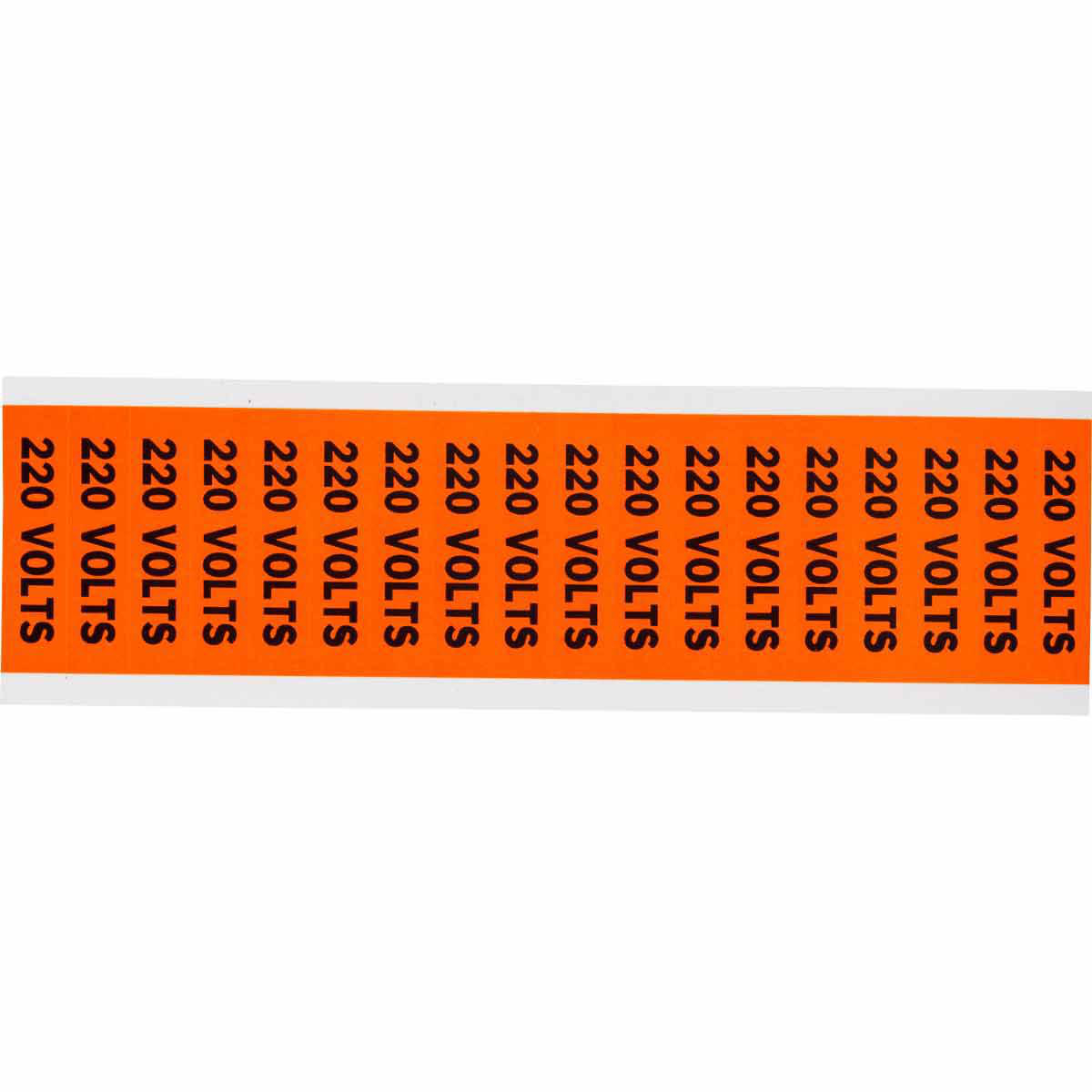 Product image for 220 VOLTS Label, Card of 18 Labels