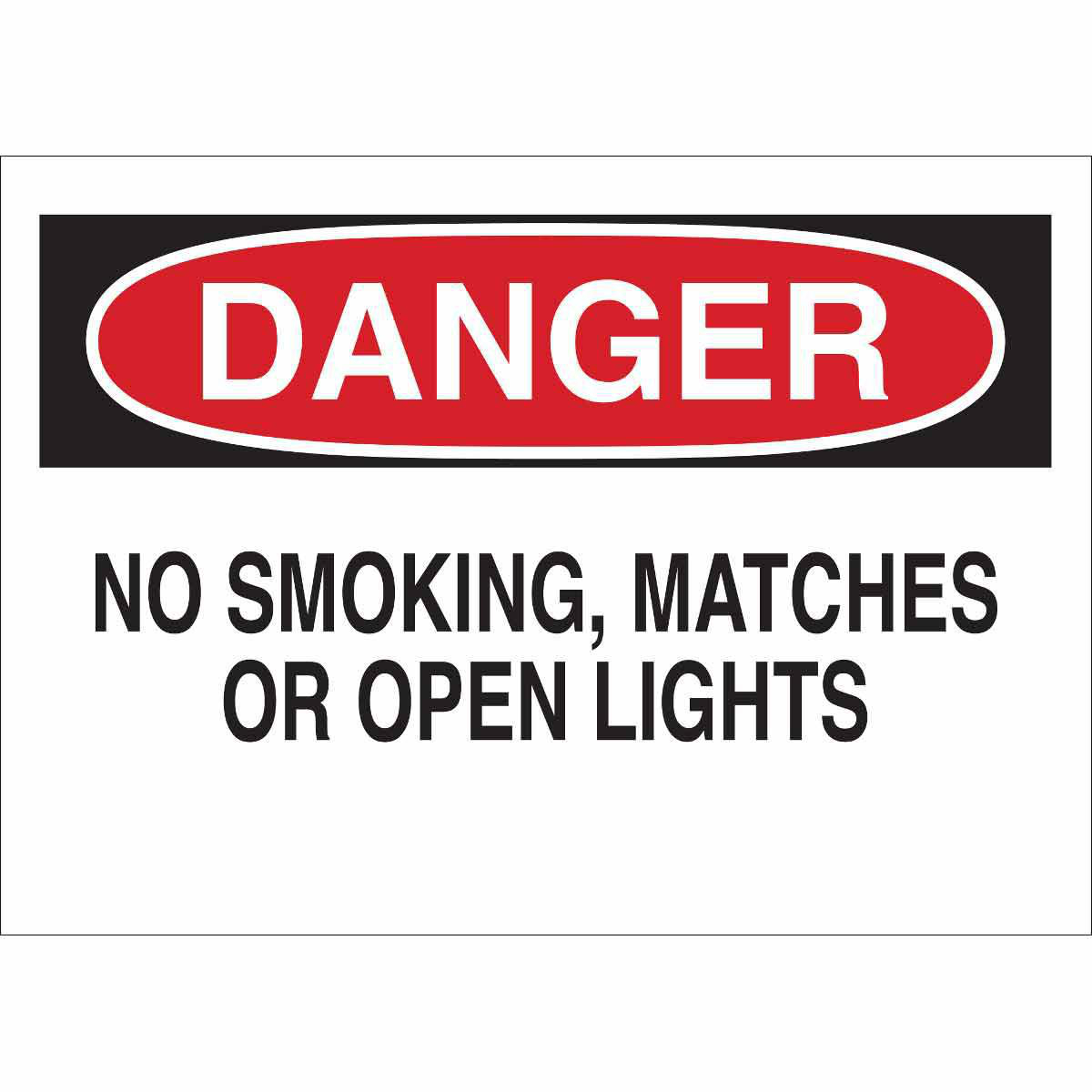 Product image for Sign DANGER fiberglass 10x14in