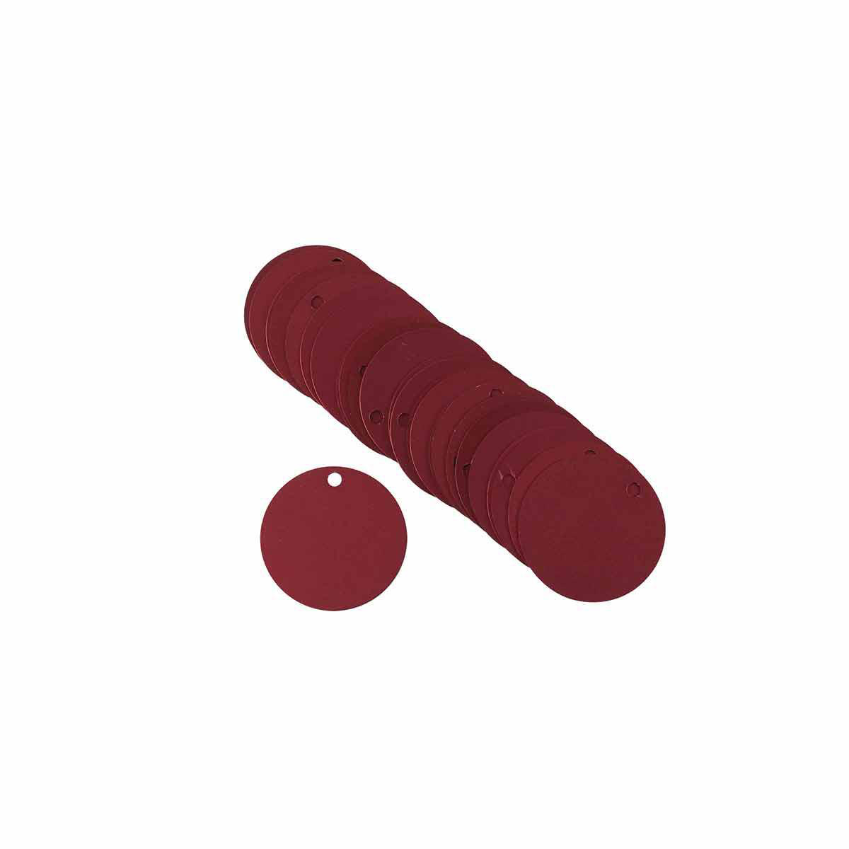 Product image for Tag value blank aluminium red 1-1/2in dia