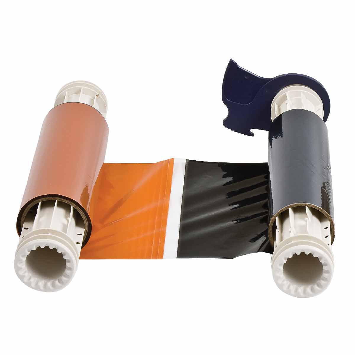 Product image for BBP85 Series R10000 Printer Ribbon, Roll of 200', Black/Orange, 6.25" W