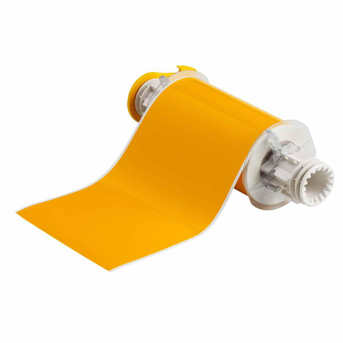 Product image for BBP85 Series Indoor-Outdoor Vinyl Labels, 6" W x 50' L, Yellow