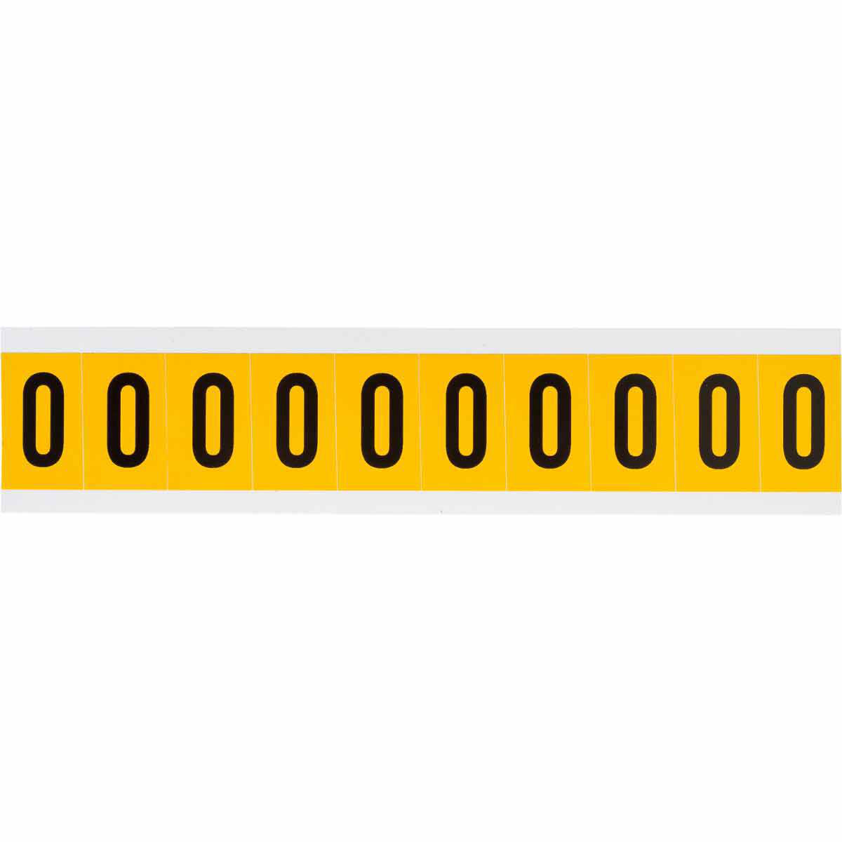 Product image for Label "0" pressure sensitive vinyl 1-1/2x7/8in