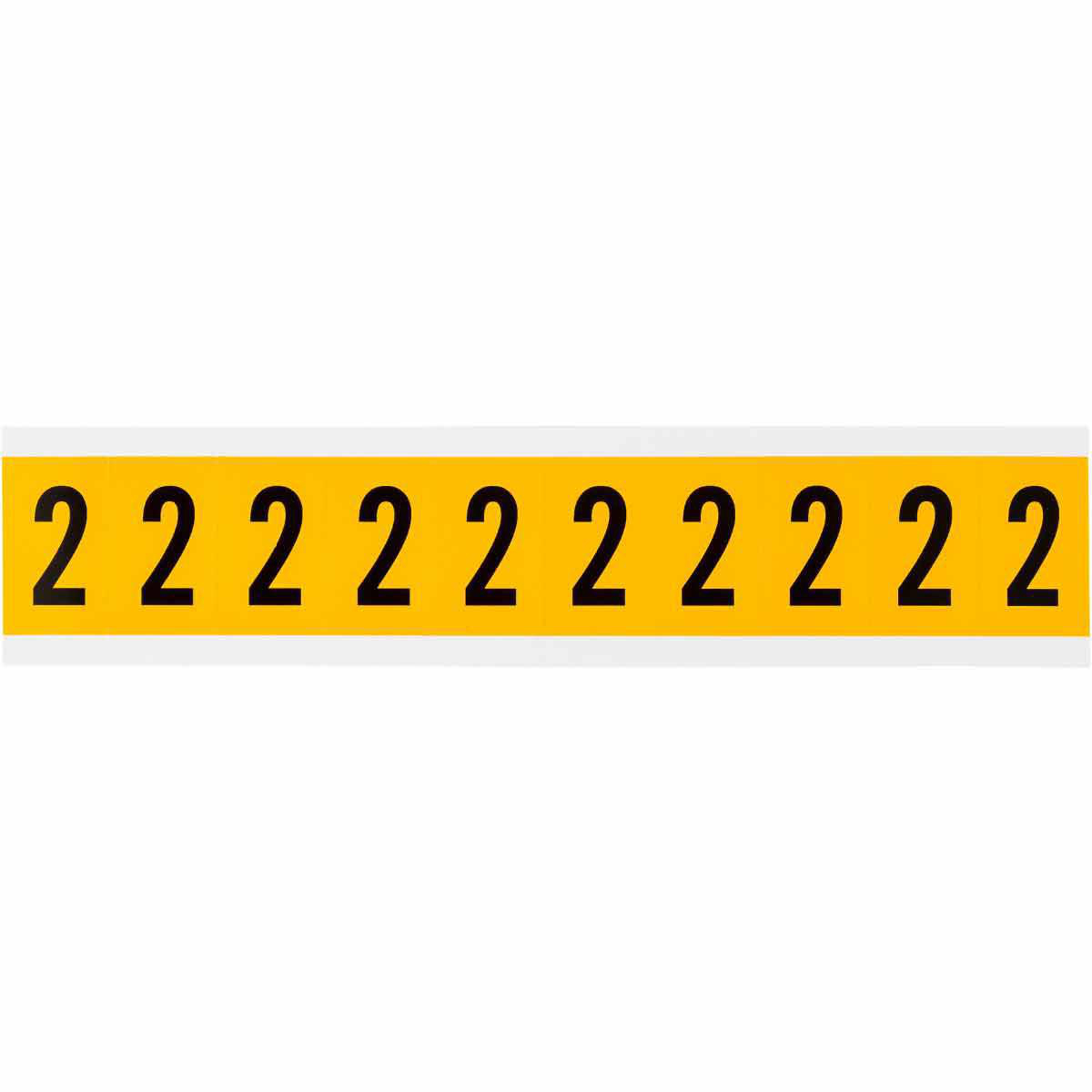 Product image for Label "2" pressure sensitive vinyl 1-1/2x7/8in