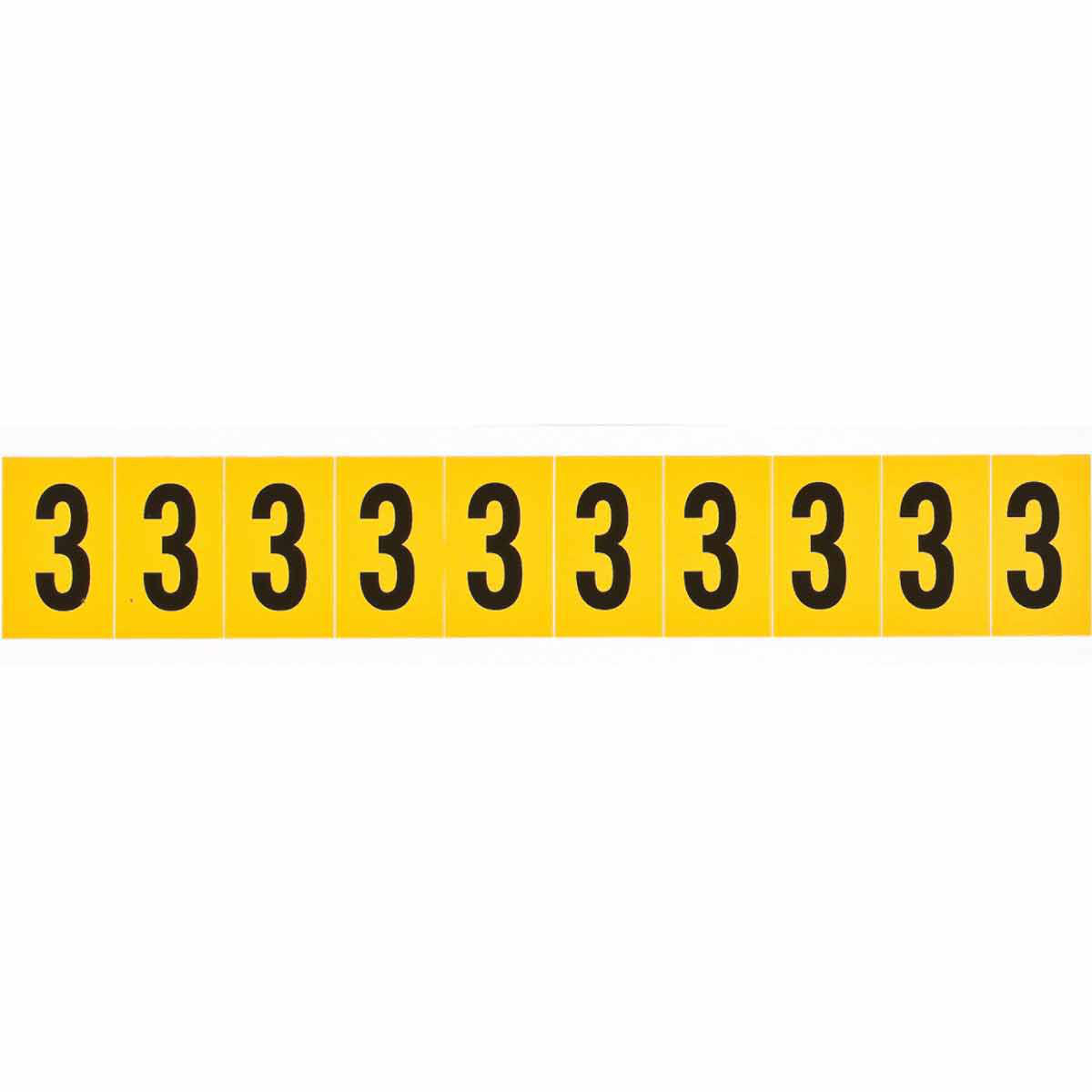 Product image for Label "3" pressure sensitive vinyl 1-1/2x7/8in