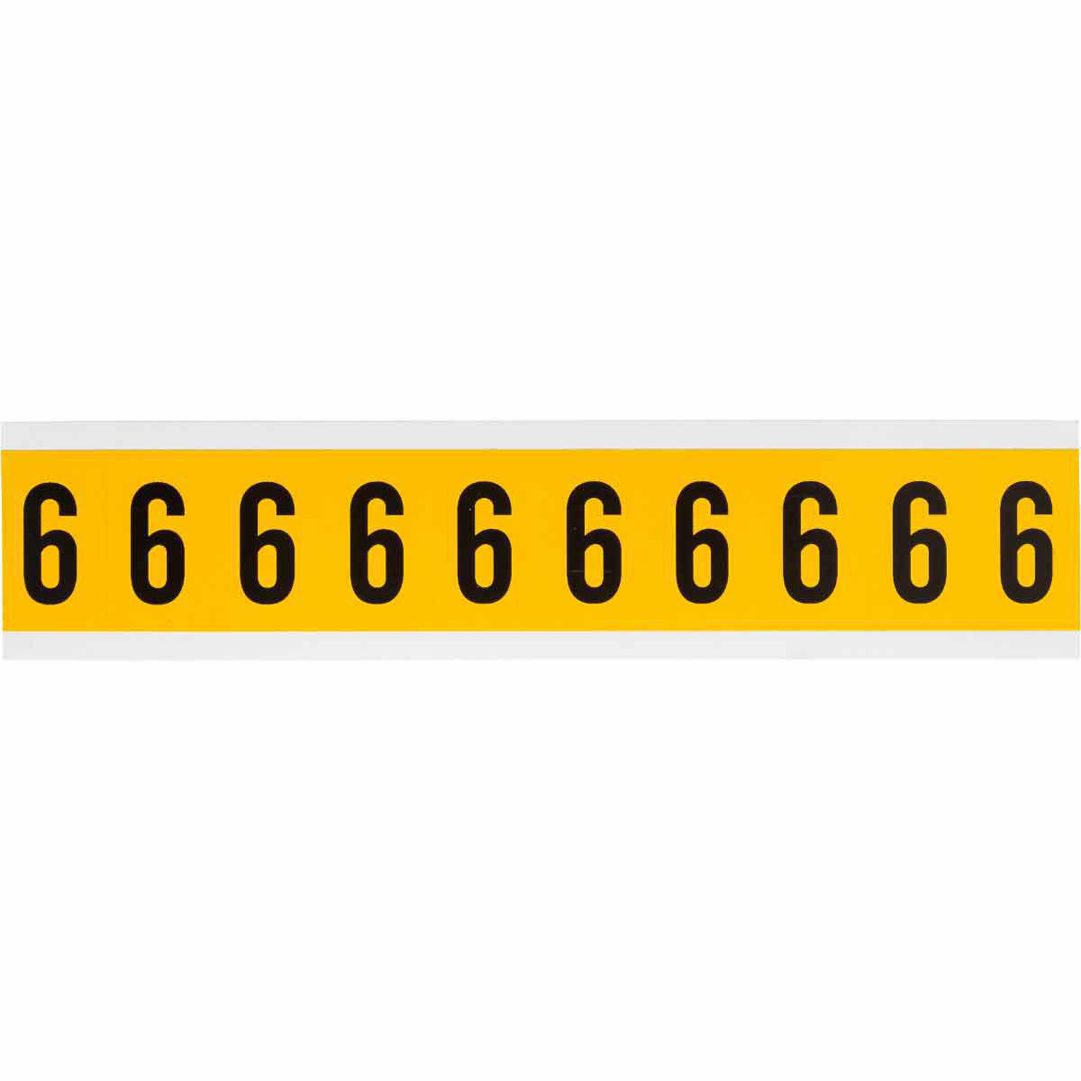 Product image for Label "6" pressure sensitive vinyl 1-1/2x7/8in