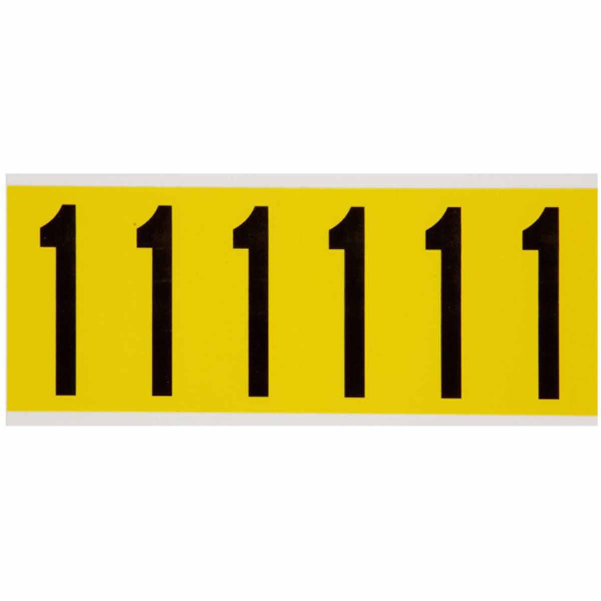 Product image for Label "1" repositionable vinyl 3-1/2x1-1/2in